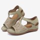 LOSTISY Women Open Toe Cutout Breathable Adjustable Strap Lightweight Casual Daily Wedge Sandals LOSTISY Women Open Toe Cutout Breathable Adjustable Strap Lightweight Casual Daily Wedge Sandals