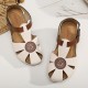LOSTISY Women Cutout Breathable Color Stitching Casual Summer Wedge Sandals LOSTISY Women Cutout Breathable Color Stitching Casual Summer Wedge Sandals