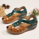 LOSTISY Women Cutout Hook Look Breathable Lightweight Casual Sandals LOSTISY Women Cutout Hook Look Breathable Lightweight Casual Sandals