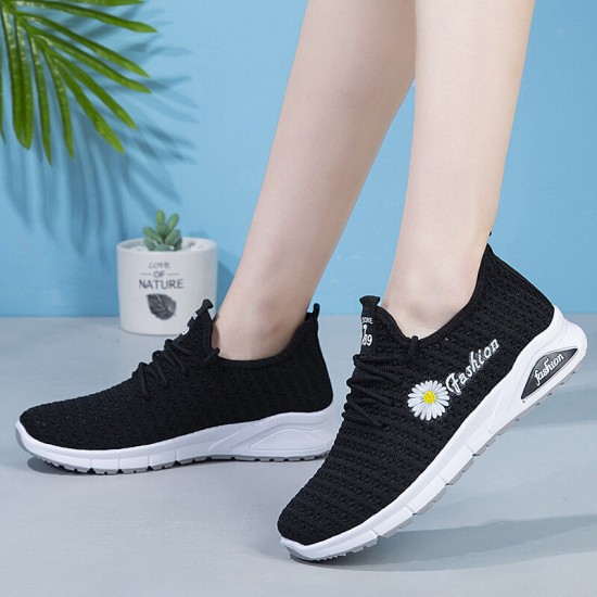 Women Letter Parttern Fabric Breathable Wearable Sports Casual Sneakers Women Letter Parttern Fabric Breathable Wearable Sports Casual Sneakers