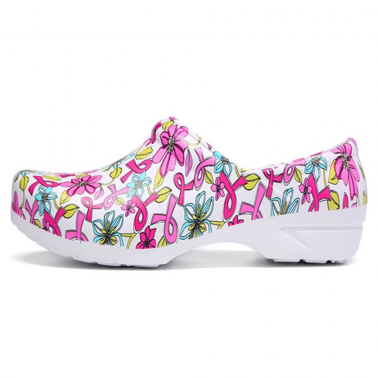 SOCOFY Floral Lightweight Floral Slip-on Waterproof Non-slip Garden Working Shoes Nursing Shoes SOCOFY Floral Lightweight Floral Slip-on Waterproof Non-slip Garden Working Shoes Nursing Shoes