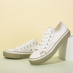 Women Love Decor Cloth Uppers Lace Up Flats Shoes