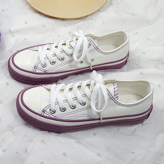 Women Love Decor Cloth Uppers Lace Up Flats Shoes Women Love Decor Cloth Uppers Lace Up Flats Shoes