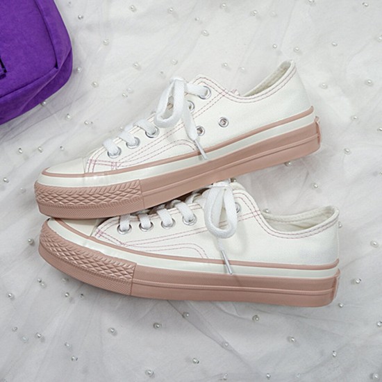 Women Love Decor Cloth Uppers Lace Up Flats Shoes Women Love Decor Cloth Uppers Lace Up Flats Shoes
