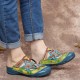 SOCOFY Handmade Leather Studded Floral Slip-on Flat Slides Mules Clogs Sandals SOCOFY Handmade Leather Studded Floral Slip-on Flat Slides Mules Clogs Sandals