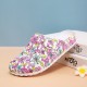 SOCOFY Women Lightweight Buckle Strap Mules Waterproof Non-slip Slide Sandals SOCOFY Women Lightweight Buckle Strap Mules Waterproof Non-slip Slide Sandals