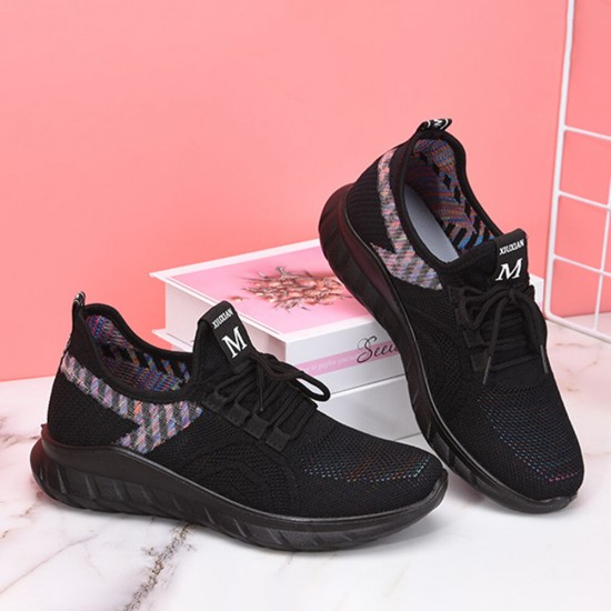 Women Mesh Outdoor Lace Up Walking Sports Shoes Women Mesh Outdoor Lace Up Walking Sports Shoes