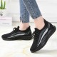 Women Running Knitted Stripe Detail Breathable Slip Resistant Casual Sneakers Women Running Knitted Stripe Detail Breathable Slip Resistant Casual Sneakers