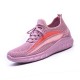Women Running Knitted Stripe Detail Breathable Slip Resistant Casual Sneakers Women Running Knitted Stripe Detail Breathable Slip Resistant Casual Sneakers