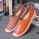 LOSTISY Women Colorblock Comfy Hollow Breathable Casual Flats LOSTISY Women Colorblock Comfy Hollow Breathable Casual Flats
