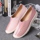 LOSTISY Women Colorblock Comfy Hollow Breathable Casual Flats LOSTISY Women Colorblock Comfy Hollow Breathable Casual Flats