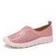 LOSTISY Women Colorblock Comfy Hollow Breathable Casual Flats LOSTISY Women Colorblock Comfy Hollow Breathable Casual Flats
