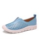 LOSTISY Women Colorblock Comfy Hollow Breathable Casual Flats LOSTISY Women Colorblock Comfy Hollow Breathable Casual Flats