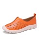 LOSTISY Women Colorblock Comfy Hollow Breathable Casual Flats LOSTISY Women Colorblock Comfy Hollow Breathable Casual Flats