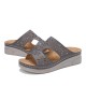 LOSTISY Women Rhinestone Hollow T-strap Comfy Casual Sandals LOSTISY Women Rhinestone Hollow T-strap Comfy Casual Sandals