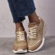 Large Size Women Round Toe Hollow Breathable Lace Up Wedges Sneakers Large Size Women Round Toe Hollow Breathable Lace Up Wedges Sneakers