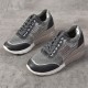 Large Size Women Round Toe Hollow Breathable Lace Up Wedges Sneakers Large Size Women Round Toe Hollow Breathable Lace Up Wedges Sneakers