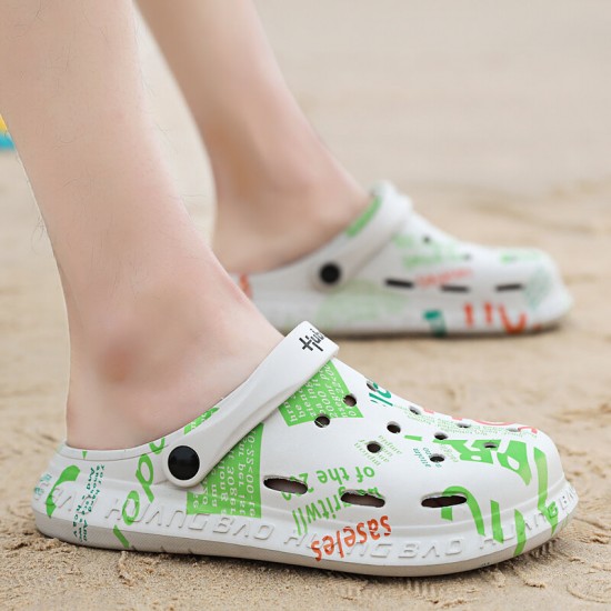 SOCOFY Unisex 2 in 1 Lightweight Slip-on Slingback Mules Clogs Waterproof Non-slip Sandals SOCOFY Unisex 2 in 1 Lightweight Slip-on Slingback Mules Clogs Waterproof Non-slip Sandals