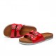 Large Size Women Beach Casual Dual Buckle Strap Soft Flat Cork Sandals Large Size Women Beach Casual Dual Buckle Strap Soft Flat Cork Sandals