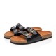 Large Size Women Beach Casual Dual Buckle Strap Soft Flat Cork Sandals Large Size Women Beach Casual Dual Buckle Strap Soft Flat Cork Sandals