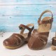 LOSTISY Women Hollow Closed Toe Solid Color Stitching Clogs Sandals LOSTISY Women Hollow Closed Toe Solid Color Stitching Clogs Sandals