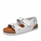 Women Casual Solid Color Dual Buckle Strap Slingback Beach Cork Sandals