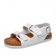 Women Casual Solid Color Dual Buckle Strap Slingback Beach Cork Sandals Women Casual Solid Color Dual Buckle Strap Slingback Beach Cork Sandals