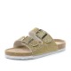 Large Size Casual Bling Sequined Dual Strap Buckle Flat Slippers Cork Sandals Large Size Casual Bling Sequined Dual Strap Buckle Flat Slippers Cork Sandals