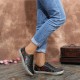 SOCOFY Floral Cutout Stitching Retro Leather Lace Up Flat Sneakers SOCOFY Floral Cutout Stitching Retro Leather Lace Up Flat Sneakers