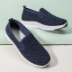 Women Casual Rhinestone Breathable Knitted Soft Flat Walking Sneakers Women Casual Rhinestone Breathable Knitted Soft Flat Walking Sneakers