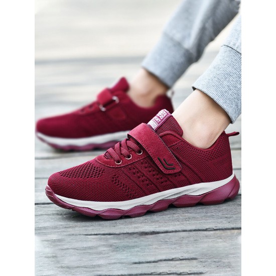 Women Casual Breathable Mesh Hook Loop Slip Resistant Walk Sneakers Women Casual Breathable Mesh Hook Loop Slip Resistant Walk Sneakers