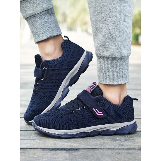 Women Casual Breathable Mesh Hook Loop Slip Resistant Walk Sneakers Women Casual Breathable Mesh Hook Loop Slip Resistant Walk Sneakers