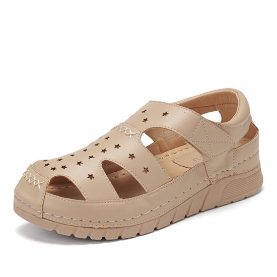 Women Casual Star Pattern Hollow Out Soft Wearable Antistkid Outdoor Hiking Sandals Women Casual Star Pattern Hollow Out Soft Wearable Antistkid Outdoor Hiking Sandals