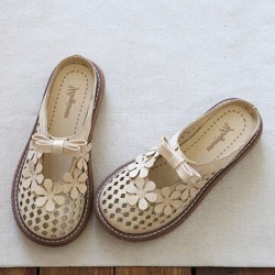 Women Retro Hollow Out Comfortable Breathable Casual Sandals