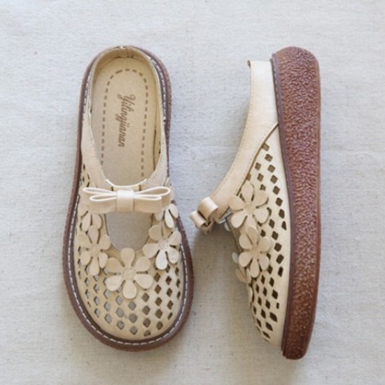 Women Retro Hollow Out Comfortable Breathable Casual Sandals Women Retro Hollow Out Comfortable Breathable Casual Sandals