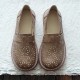 Women Retro Casual Slip On Round Toe Breathable Hard-wearing Loafers Shoes Women Retro Casual Slip On Round Toe Breathable Hard-wearing Loafers Shoes