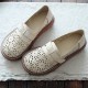 Women Retro Casual Slip On Round Toe Breathable Hard-wearing Loafers Shoes Women Retro Casual Slip On Round Toe Breathable Hard-wearing Loafers Shoes