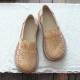 Women Retro Casual Slip On Round Toe Breathable Hard-wearing Loafers Shoes Women Retro Casual Slip On Round Toe Breathable Hard-wearing Loafers Shoes