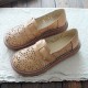 Women Retro Casual Slip On Round Toe Breathable Hard-wearing Loafers Shoes Women Retro Casual Slip On Round Toe Breathable Hard-wearing Loafers Shoes