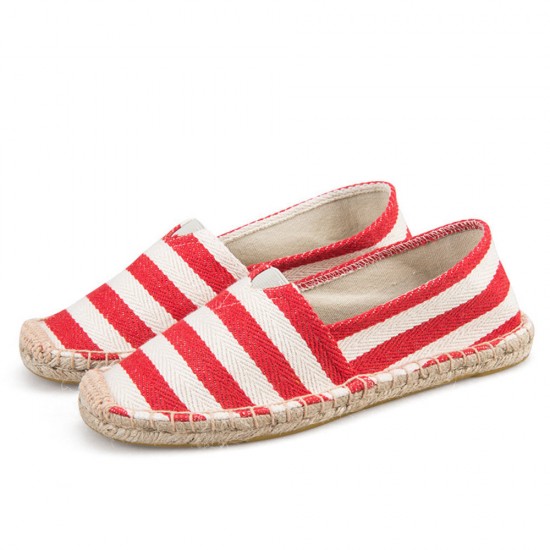 Women Large Size Slip On Pattern Decoration Fisherman Espadrilles Flat Shoes Women Large Size Slip On Pattern Decoration Fisherman Espadrilles Flat Shoes
