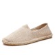 Women Large Size Solid Color Slip-on Espadrilles Fisherman Flat Shoes Women Large Size Solid Color Slip-on Espadrilles Fisherman Flat Shoes