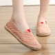 Women Large Size Solid Color Slip-on Espadrilles Fisherman Flat Shoes Women Large Size Solid Color Slip-on Espadrilles Fisherman Flat Shoes