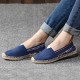 Women Large Size Ethnic Style Linen Slip-on Espadrille Fisherman's Shoes Women Large Size Ethnic Style Linen Slip-on Espadrille Fisherman's Shoes