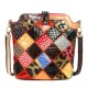 Women Genuine Leather Patchwork Crossbody Bag Women Genuine Leather Patchwork Crossbody Bag
