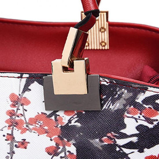 Women Floral PU Leather Capacity Tote Elegant Shoulder Bag Vintage Crossbody Bags Women Floral PU Leather Capacity Tote Elegant Shoulder Bag Vintage Crossbody Bags