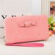 Women Candy Color Bowkot 5.5 Inch Phone Wallets Case Hasp Long Purse Clutches Women Candy Color Bowkot 5.5 Inch Phone Wallets Case Hasp Long Purse Clutches
