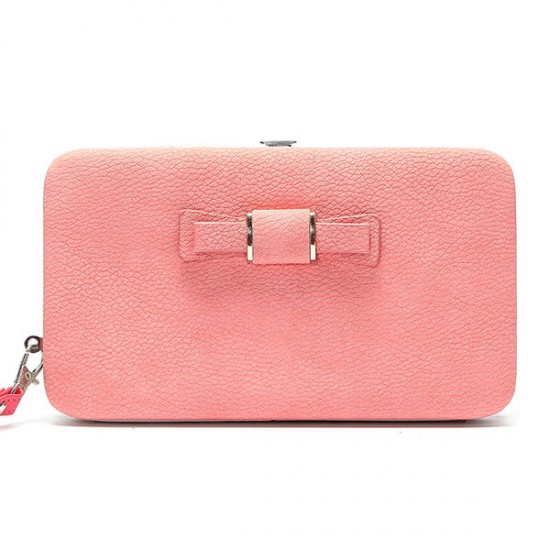 Women Candy Color Bowkot 5.5 Inch Phone Wallets Case Hasp Long Purse Clutches Women Candy Color Bowkot 5.5 Inch Phone Wallets Case Hasp Long Purse Clutches