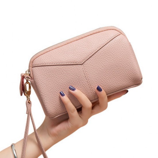 Women Genuine Cowhide 6.3 Inches Phone Clutch Wallet Keys Card Coin Holder 5 Colors Women Genuine Cowhide 6.3 Inches Phone Clutch Wallet Keys Card Coin Holder 5 Colors