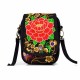 Woman National Floral Canvas 5.5 Inches Phone Bag Woman National Floral Canvas 5.5 Inches Phone Bag