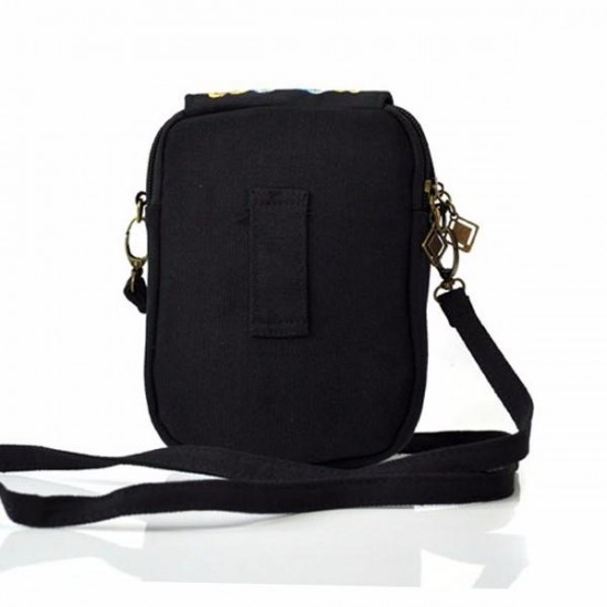 Woman National Floral Canvas 5.5 Inches Phone Bag Woman National Floral Canvas 5.5 Inches Phone Bag